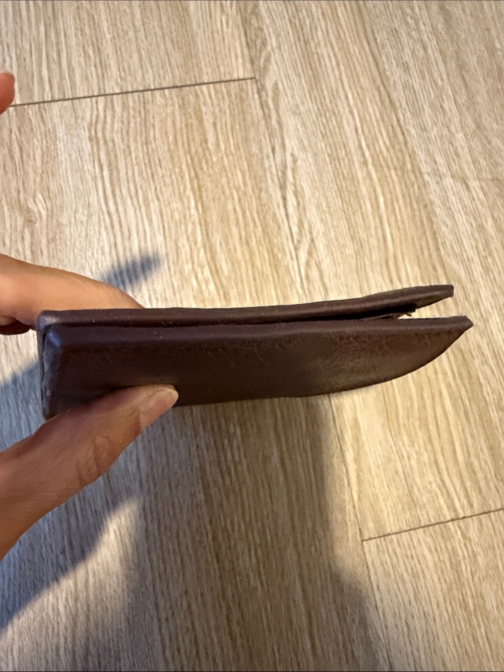 Moon Grass Brown Leather Men’s Wallet NIP - Picture 11 of 14
